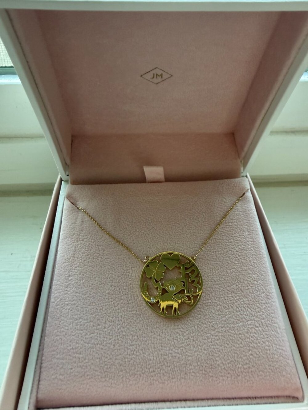 Jennifer Meyer Open Good Luck Necklace